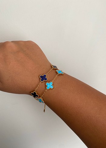 Bohem Mavi Boncuklu Kadın Bileklik - Görsel 3