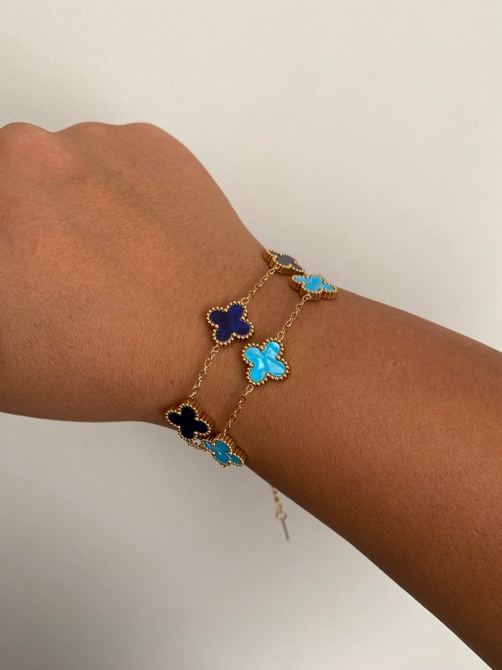 Bohem Mavi Boncuklu Kadın Bileklik - Görsel 4