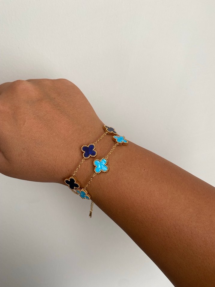 Bohem Mavi Boncuklu Kadın Bileklik - Görsel 3