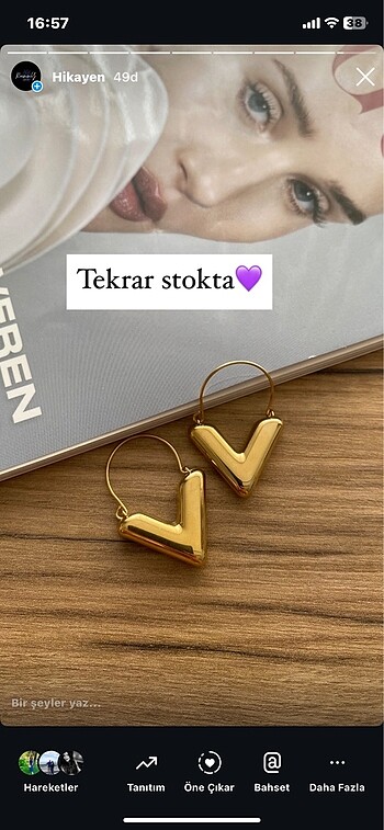 #çelik #küpe