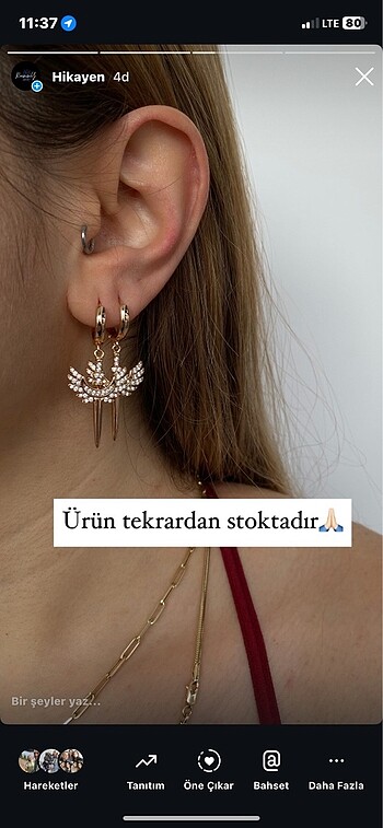 #çelik #küpe