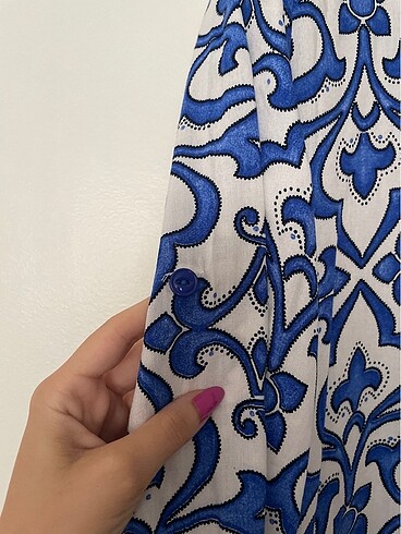 100% pamuk Ceylan marka maxi elbise - Görsel 6