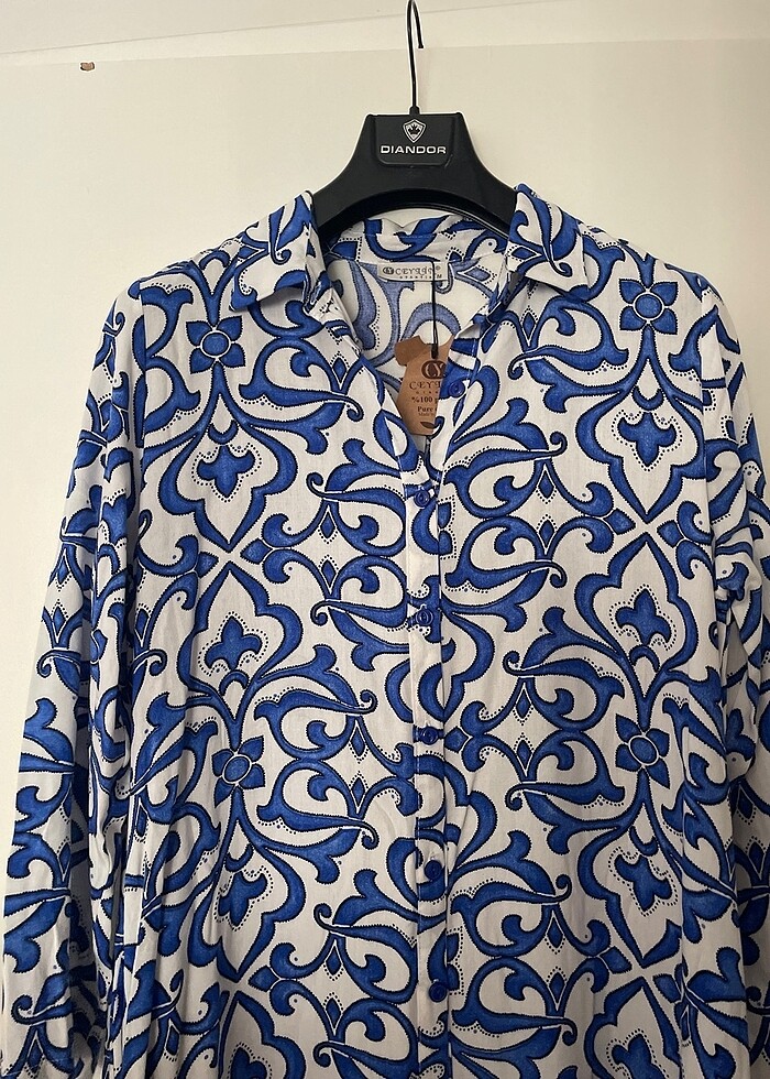 100% pamuk Ceylan marka maxi elbise - Görsel 3