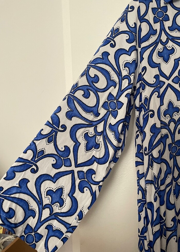 100% pamuk Ceylan marka maxi elbise - Görsel 5