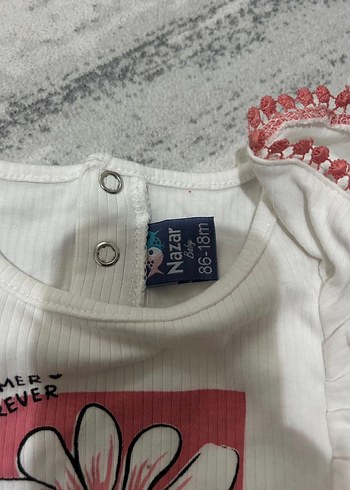 Renkli Baskılı Fırfırlı Bebek Kız Takımı - Görsel 6