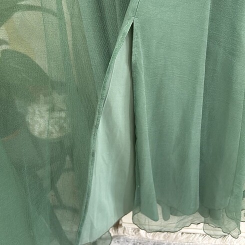 Kayık yaka kloş elbise - Görsel 6