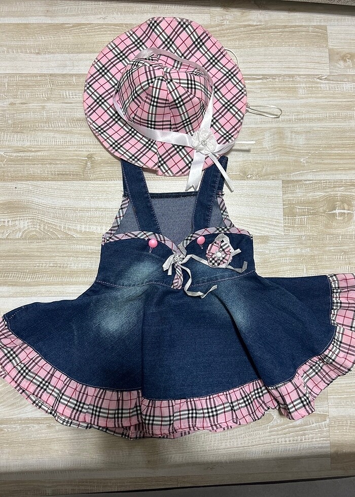 Kız bebek şapkalı elbise - Görsel 2