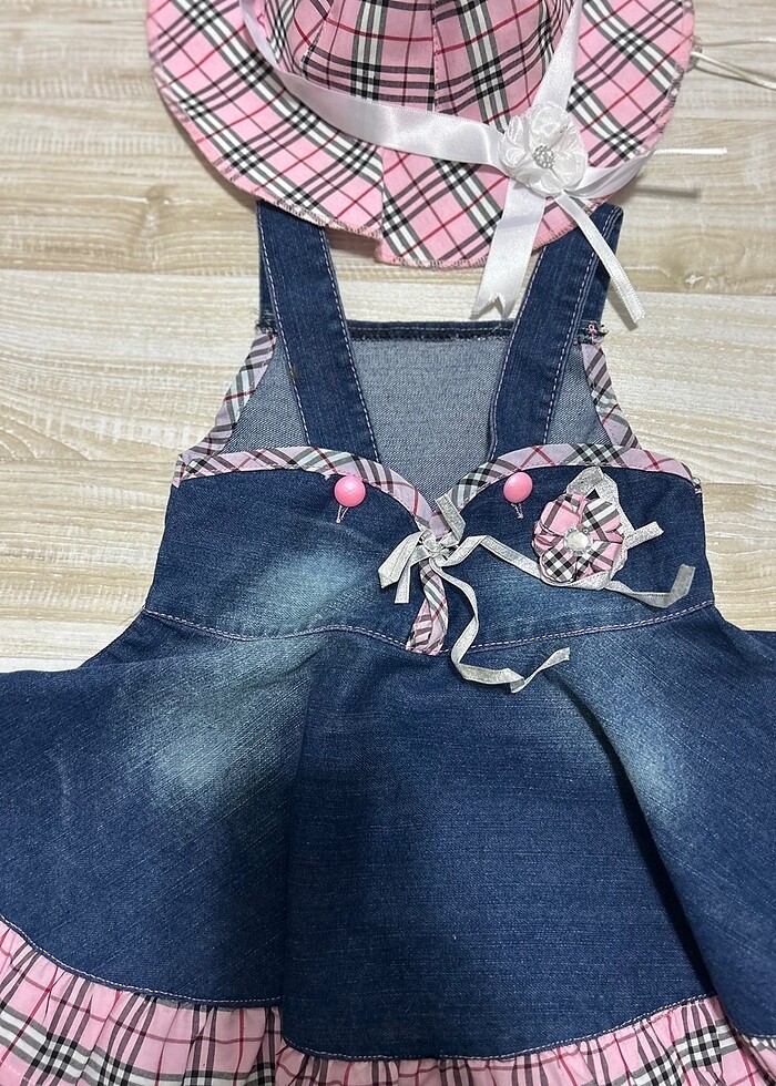 Kız bebek şapkalı elbise - Görsel 3