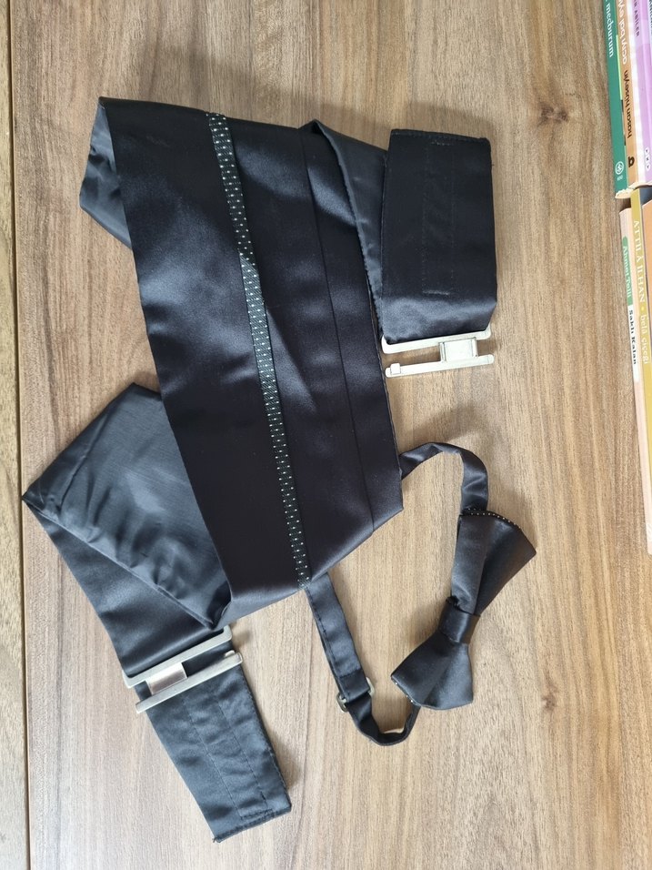 Siyah Kemerli Modern Papyon Seti - Görsel 2