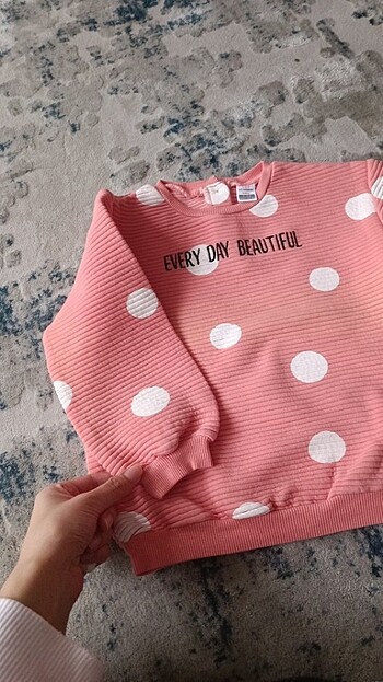 5 Yaş Beden pembe Renk Kız çocuk sweatshirt