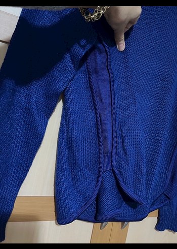 Kadın Lacivert Triko Boğazlı Kazak - Görsel 3