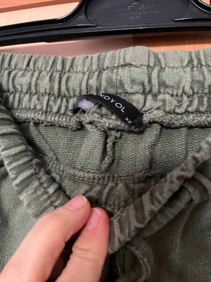 Kadın Haki sweat Salaş Kemerli Pantolon - Görsel 3