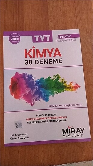Miray yayınları tyt kimya deneme 