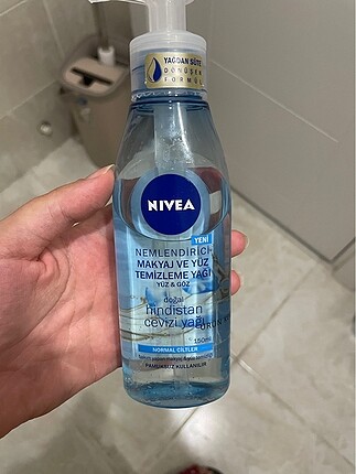 Nivea nemlendirici ve yüz temizleme yağı