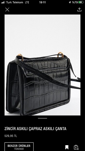 Zara Zara siyah kadın çanta