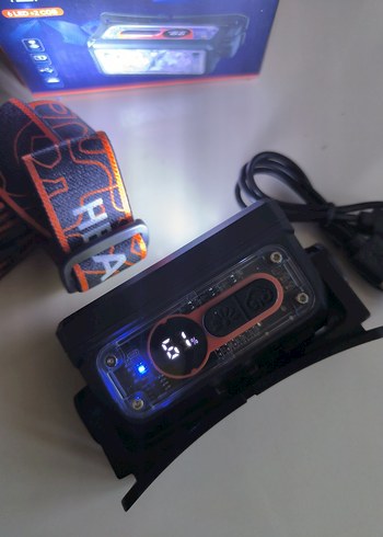 Sensörlü Siyah Renkli Kafa Lambası - Görsel 4