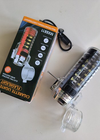 şarjlı çakmak fener ikisi bir arada - Görsel 2