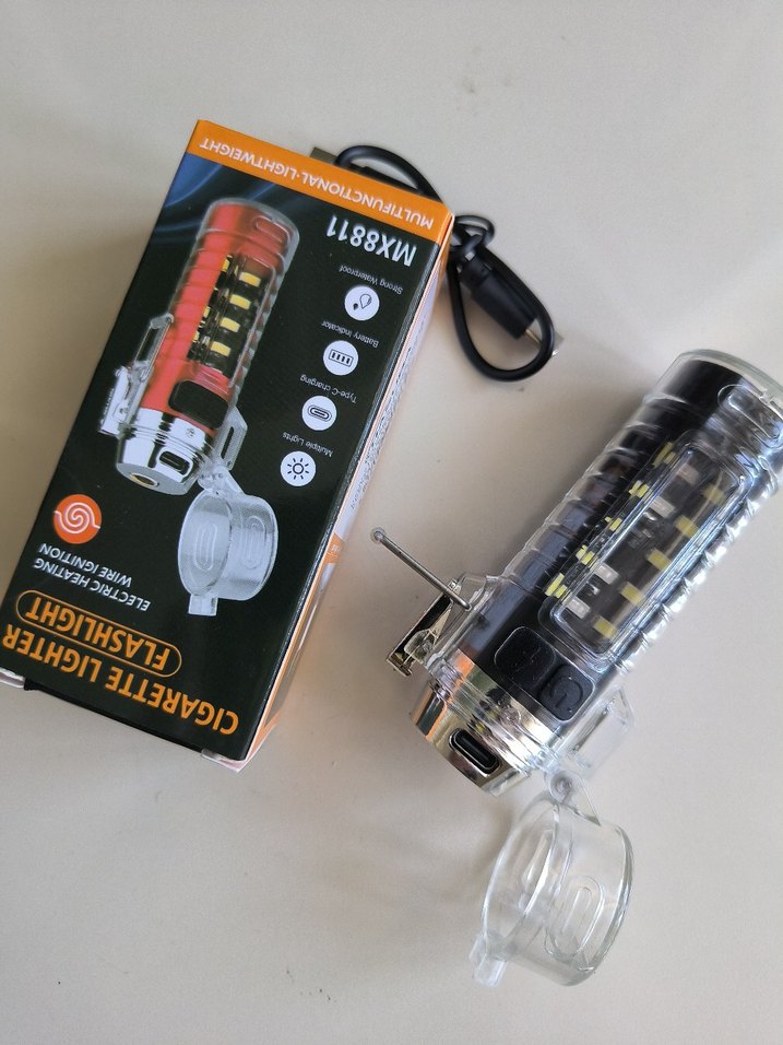 şarjlı çakmak fener ikisi bir arada - Görsel 2