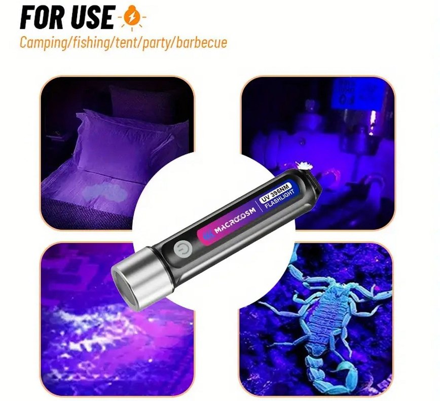 UV morötesi LED fener - Görsel 2