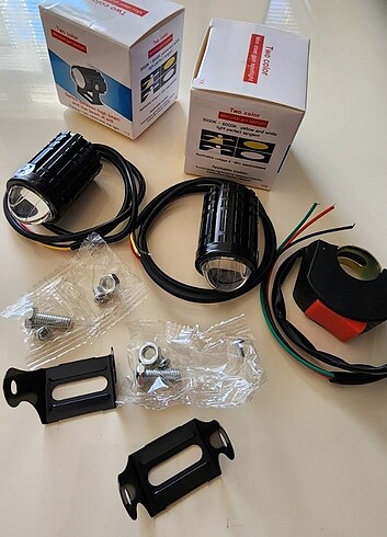 universal Beden siyah Renk Motosiklet ATV led sis farı
