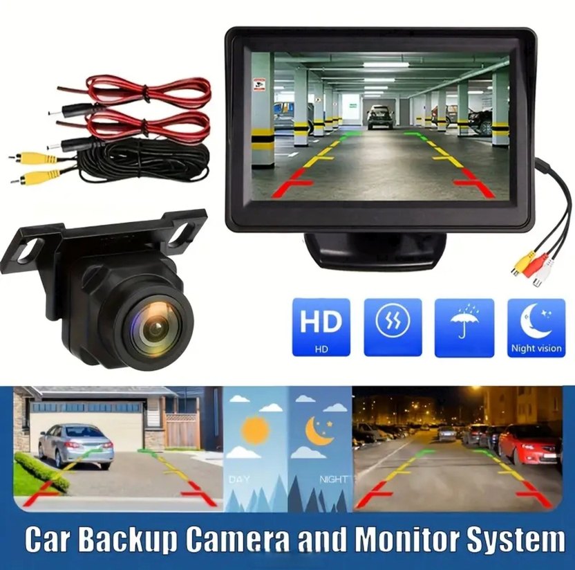 Multimedya Araç Kamerası ve Monitör Seti - Görsel 3