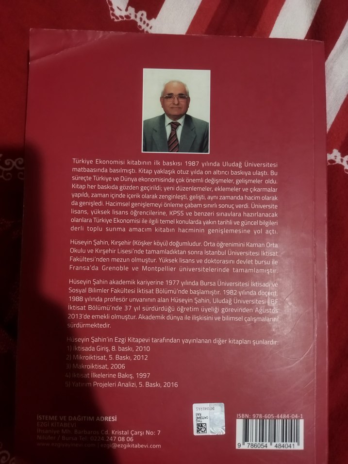 Türkiye Ekonomisi Kitabı - Prof. Dr. Hüseyin Şahin - Görsel 2