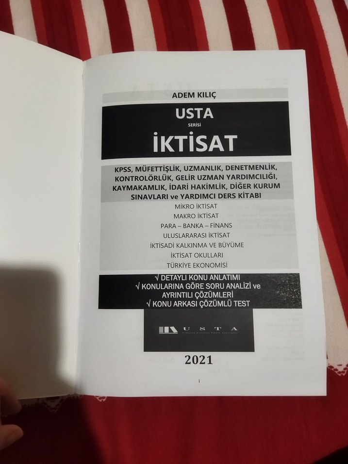 Usta İktisat Sınav Hazırlık Kitabı - Görsel 3