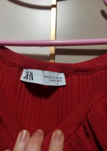 Kırmızı Uzun Kollarsız Fırfırlı Bohem Elbise - Görsel 4