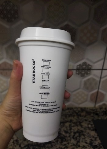Starbucks Pastel Desenli Seyahat Kupası - Görsel 3