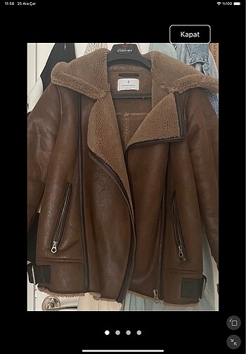 Stradivarius kürk ceket mont