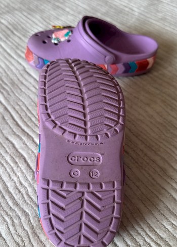 29 Beden mor Renk Crocs orjinal kız çocuk terlik C12