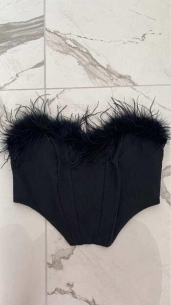 36 Beden siyah crop