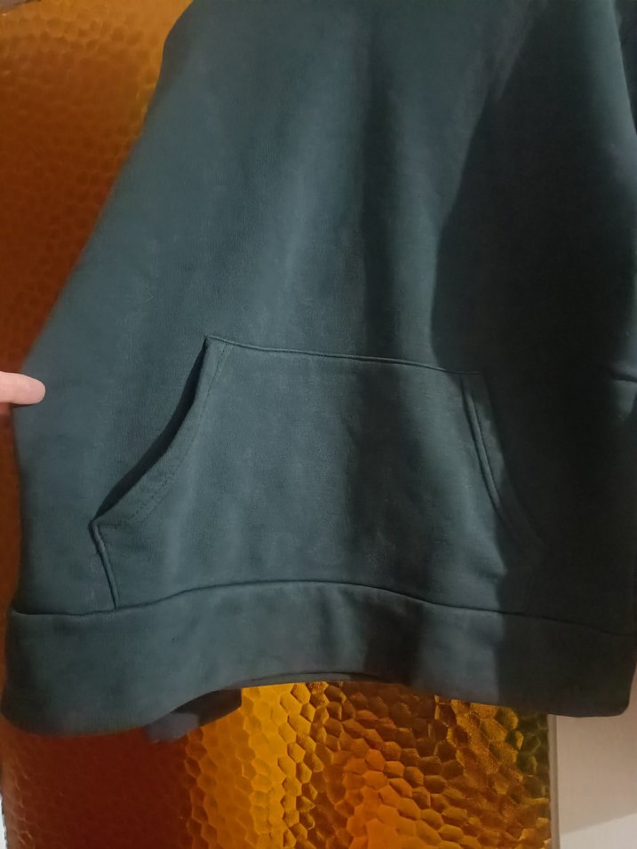 Gri Kadın Kapüşonlu Rahat Sweatshirt - Görsel 2