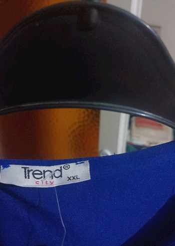 Mavi Drapeli Kolsuz Midi Bluz - Görsel 4