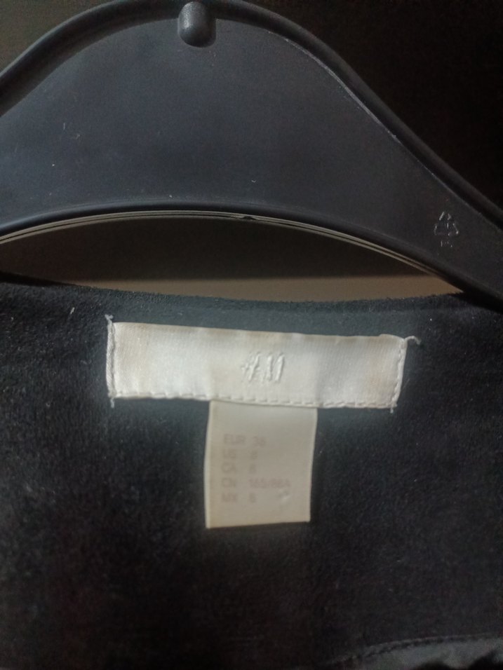 Kadın Siyah Süet kap - Görsel 2