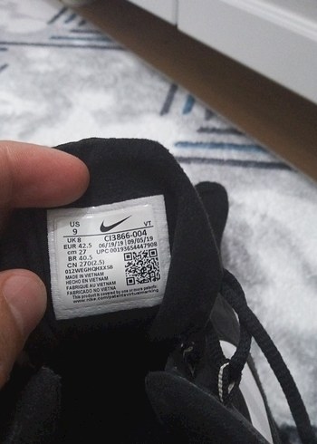 Nike Siyah Bağcıklı Stiletto Topuklu erkek Spor Ayakkabı - Görsel 2