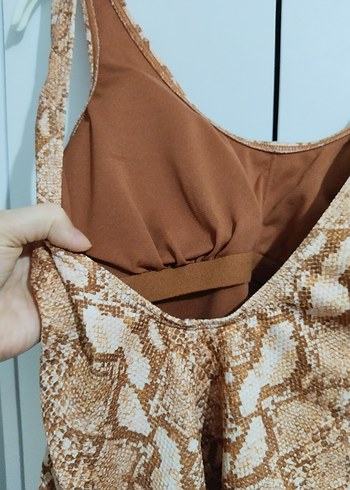 Yılan Desenli Bohem Kadın Mayo - Görsel 5