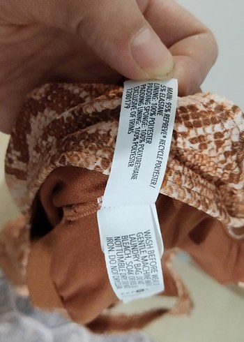 Yılan Desenli Bohem Kadın Mayo - Görsel 6