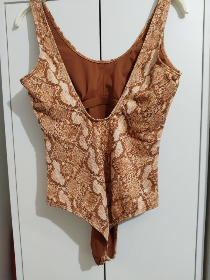 Yılan Desenli Bohem Kadın Mayo - Görsel 4