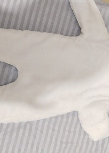 Beyaz Kürklü Bebek Kız Tulumu - Görsel 3