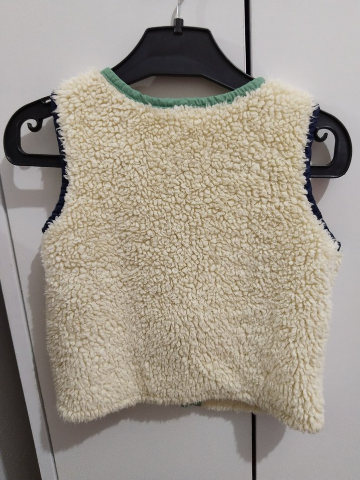 Çocuk Beyaz Kürklü Yelek - Görsel 3