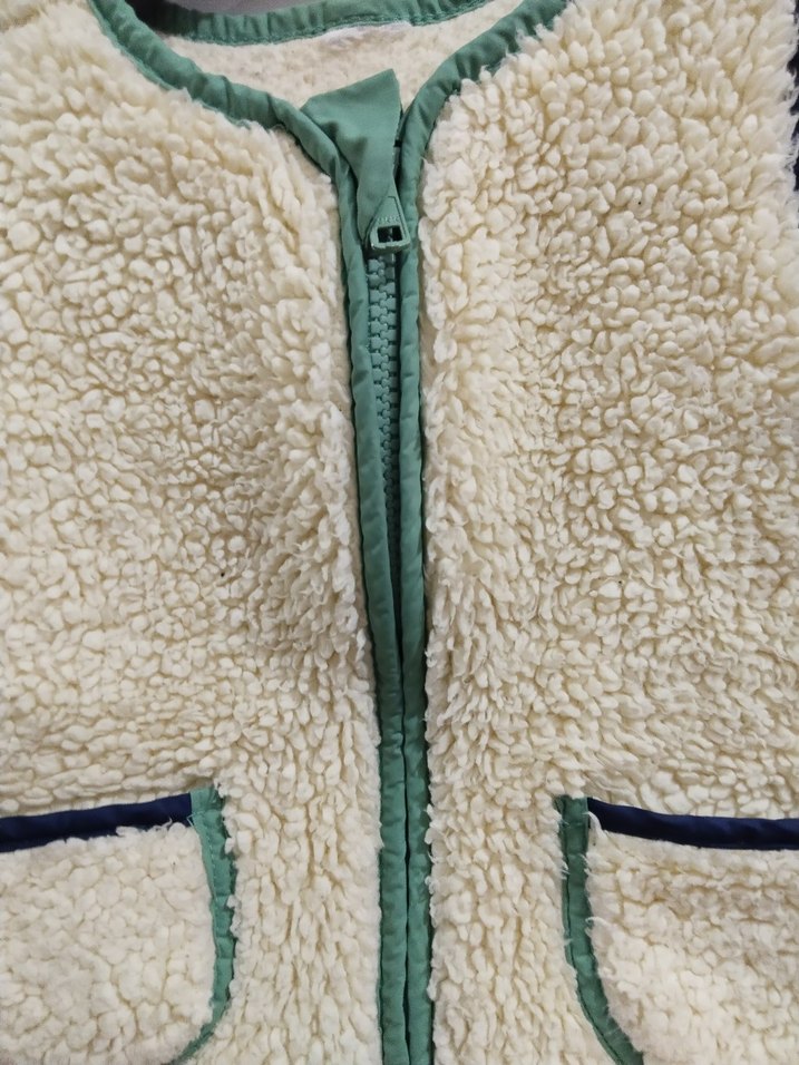 Çocuk Beyaz Kürklü Yelek - Görsel 2