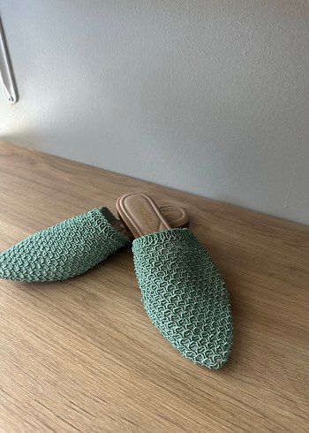 Diğer Diger Yeşil Örgü Kadın Terlik