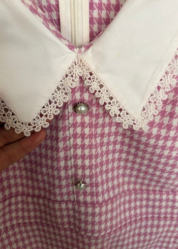 Pembe Mini V Yaka ikili takım - Görsel 6