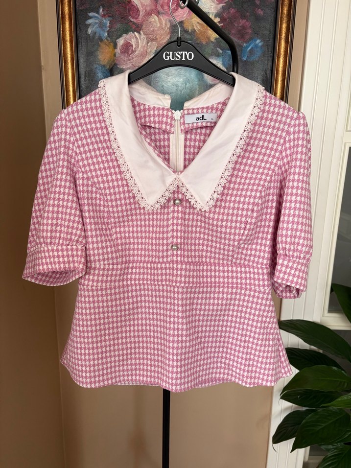 Pembe Mini V Yaka ikili takım - Görsel 4