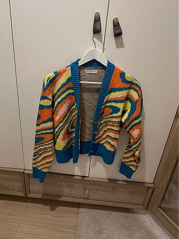 s Beden Stradivarius Çok renkli Crop hırka