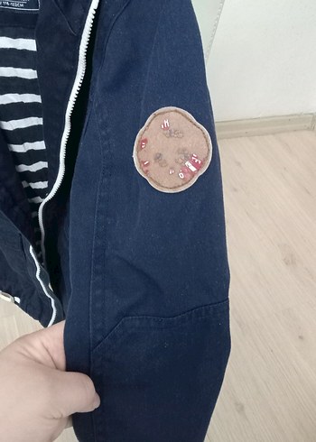 Lacivert Kapüşonlu Erkek Çocuk Ceket - Görsel 7