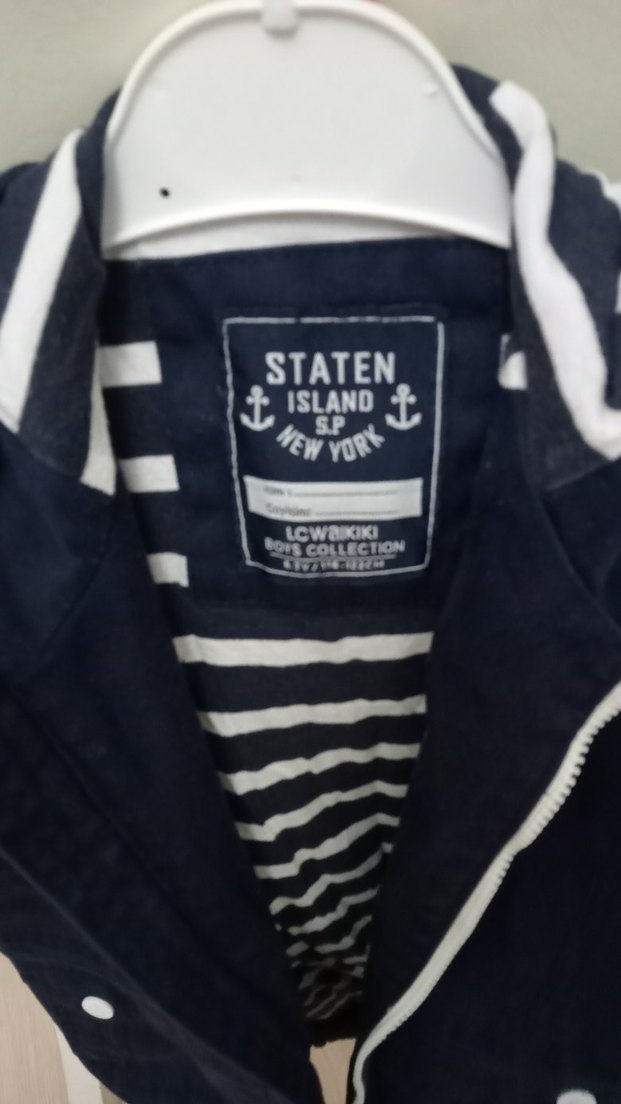 Lacivert Kapüşonlu Erkek Çocuk Ceket - Görsel 4