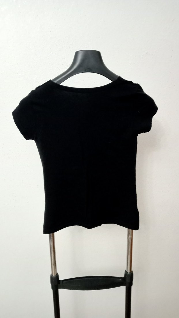 Kız Çocuk Siyah Kısa Kollu Tişört - Görsel 2