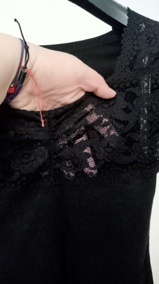 Kız Çocuk Siyah Kısa Kollu Tişört - Görsel 4